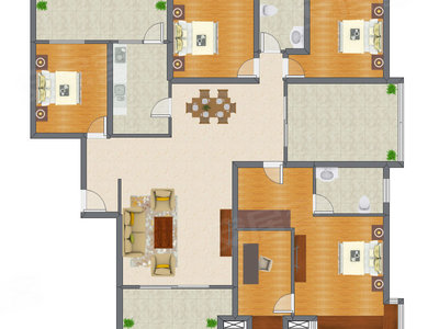 5室2厅 189.38平米