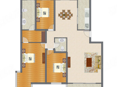 3室2厅 192.70平米