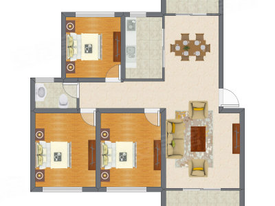 3室2厅 113.70平米