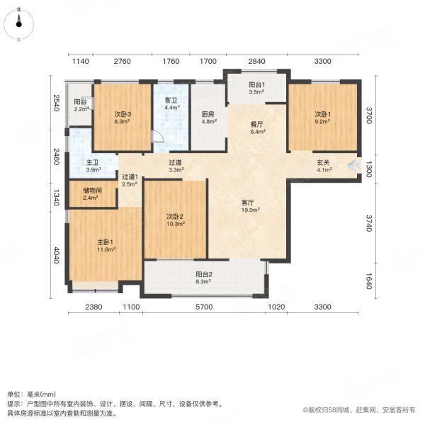 西安枫林九溪户型图图片