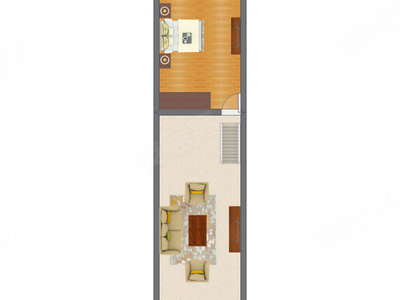 2室2厅 57.50平米