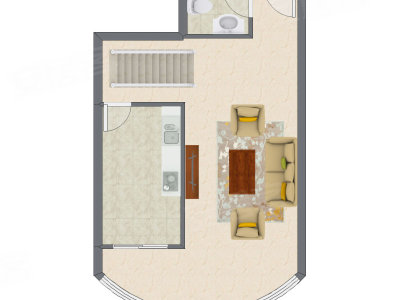 2室2厅 47.90平米