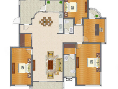 4室2厅 152.80平米
