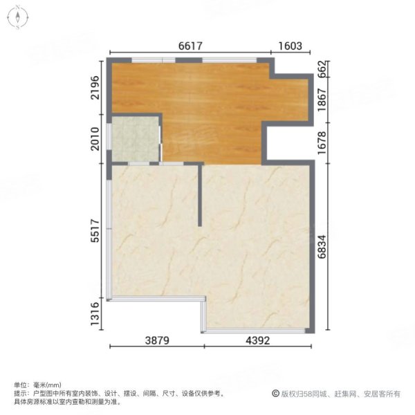 宝地东湖湾C区3室3厅2卫108㎡南北83万