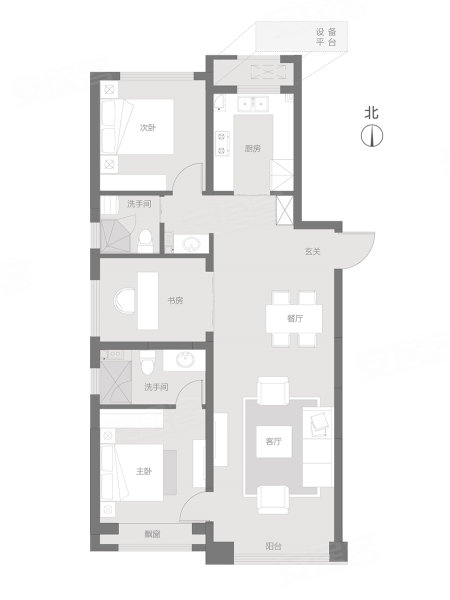 天津桂语映月3室2厅122㎡240万二手房图片