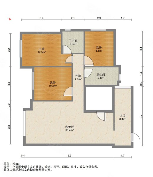 瀚城绿洲户型图图片