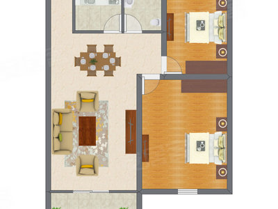 2室2厅 180.00平米户型图