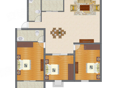 3室2厅 119.50平米