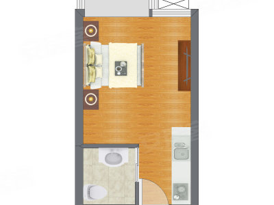 1室0厅 31.00平米