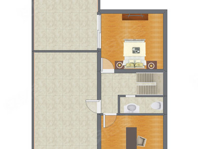 2室1厅 130.12平米户型图