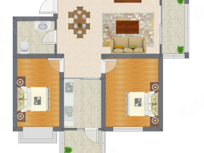 2室2厅 180.44平米