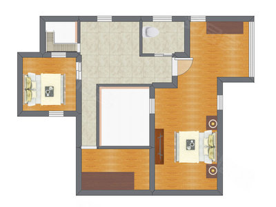 3室2厅 73.20平米