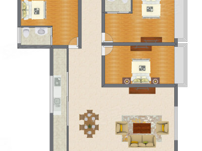 3室2厅 112.31平米