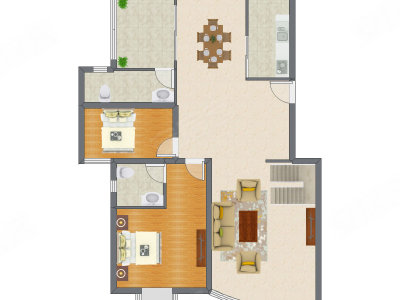 5室3厅 230.60平米