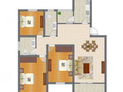 3室2厅 112.32平米