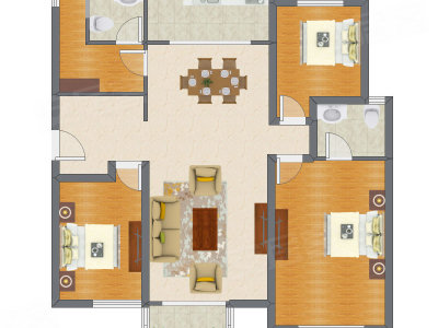 3室2厅 139.65平米