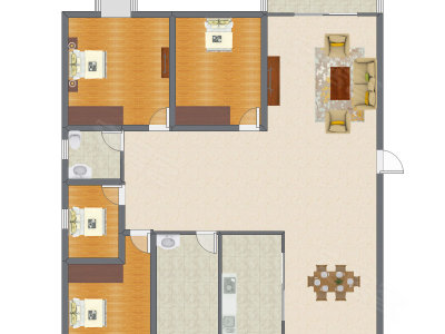 4室2厅 156.89平米