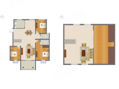 3室3厅 116.50平米