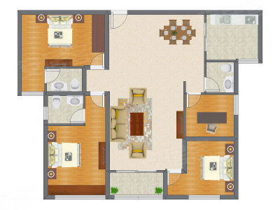 4室2厅 145.21平米