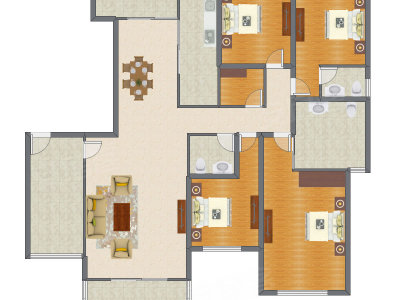 4室2厅 230.26平米