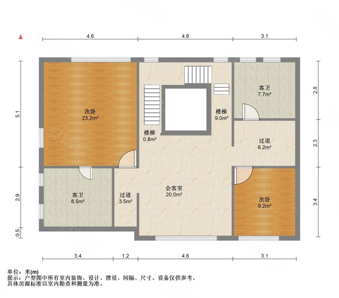 优山美地(D区)5室3厅4卫387㎡南北2480万