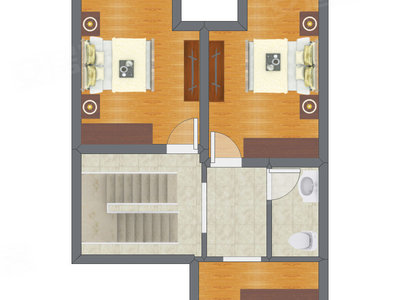 2室1厅 41.66平米