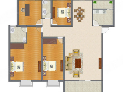 4室2厅 160.32平米