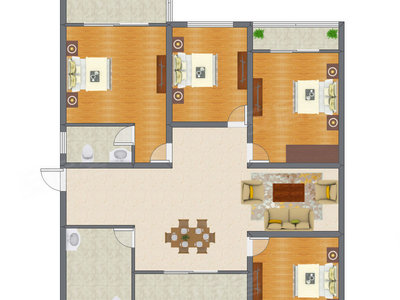 4室1厅 150.00平米