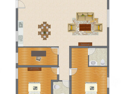 3室2厅 159.04平米