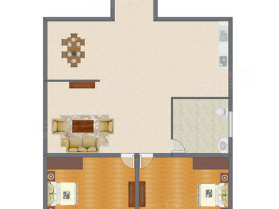 2室2厅 148.00平米