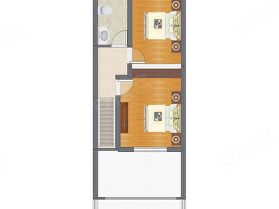 2室1厅 35.51平米