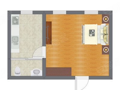 1室0厅 39.00平米