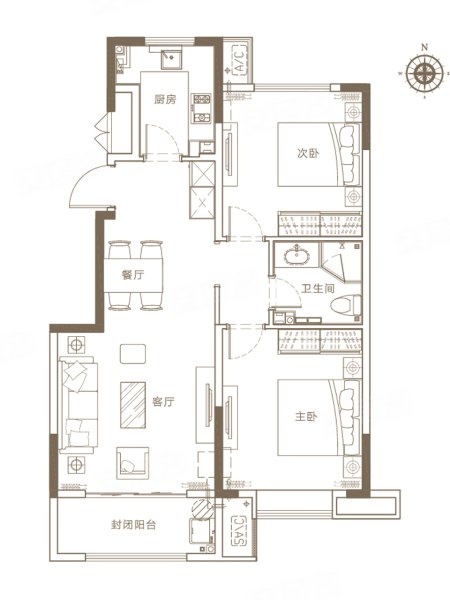 地铁口旁边 中学 ,仙山花园(新房)二手房,145万,2室2厅,1卫,88平米