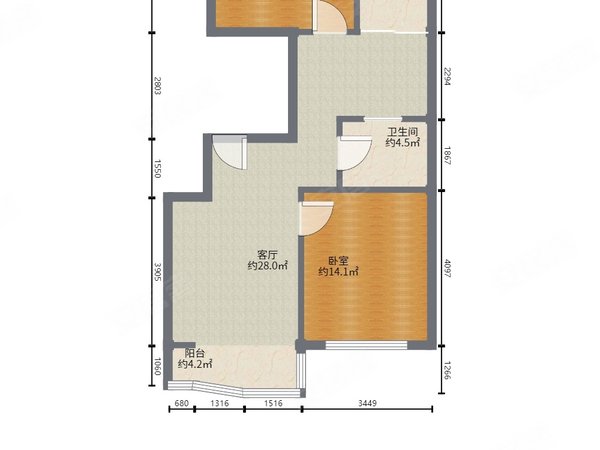 天津河西尖山路津铁泽苑津铁泽苑 2室1厅1卫