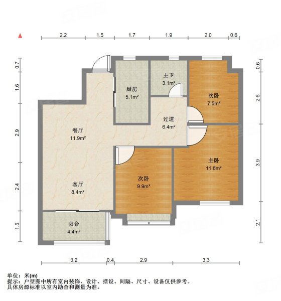 无遮挡 万科翡翠公园 精装三室 次新房 近地铁 保养好