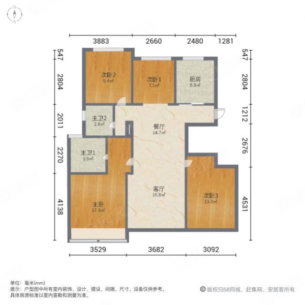 扬州运河一品户型图图片