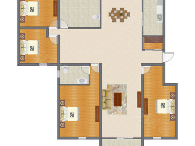 4室2厅 165.75平米