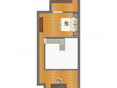 2室1厅 49.26平米户型图