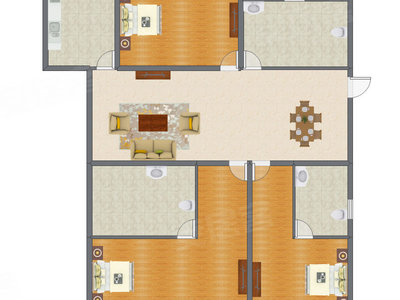 4室2厅 186.00平米