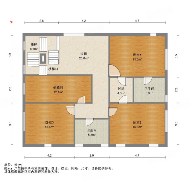 富宏花园(别墅)6室3厅4卫284.66㎡南北2180万