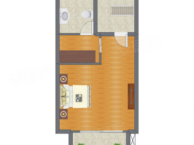 4室2厅 88.00平米户型图