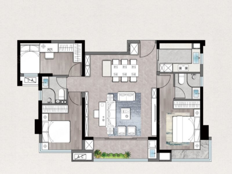 建发和悦3室2厅2卫115㎡南178万