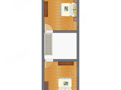 2室1厅 33.77平米