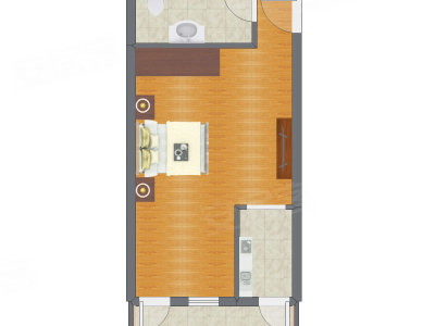 1室0厅 42.00平米