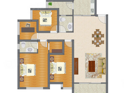 4室2厅 145.61平米
