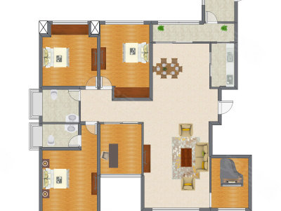 5室2厅 168.00平米