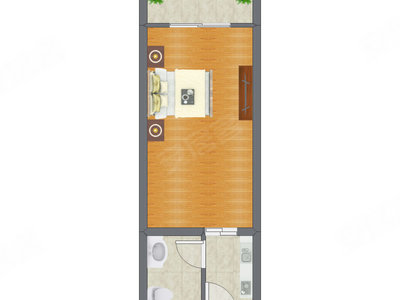 1室0厅 47.37平米
