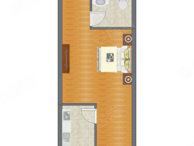 1室0厅 38.00平米