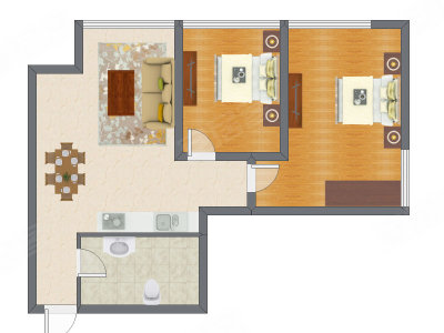 2室2厅 96.83平米