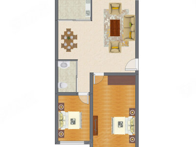 2室2厅 95.90平米